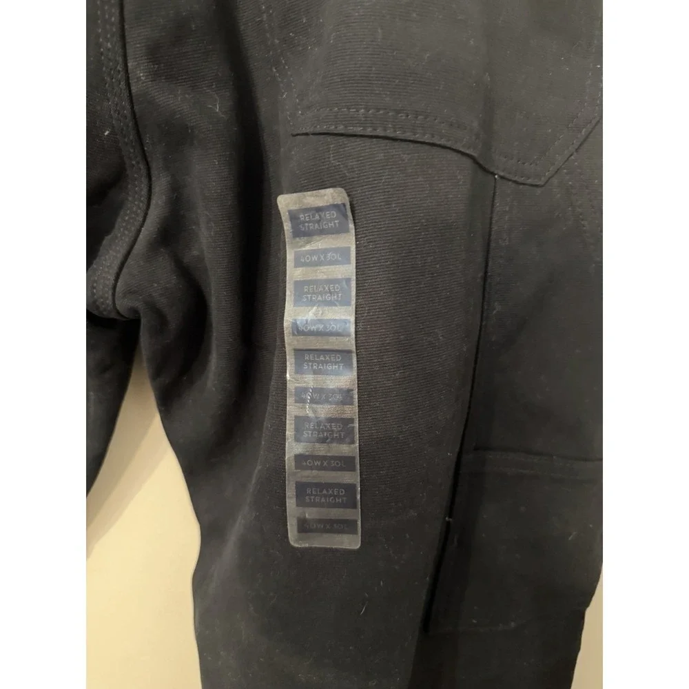 Berkley Jensen Jeans Mens 40x30 Fleece Lined Carpenter Relaxed Straight NWT